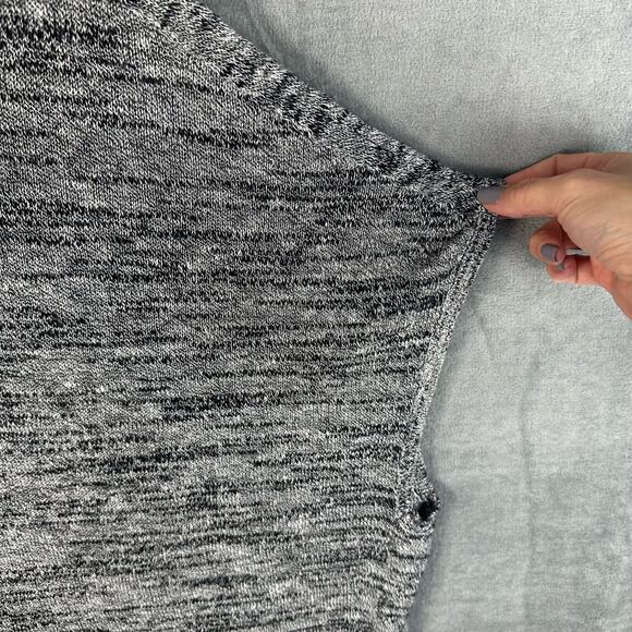 J Jill Purejill Sweater Women 2X Black Linen Tunic Comfy Neutral Beach Lagenlook - Picture 4 of 14